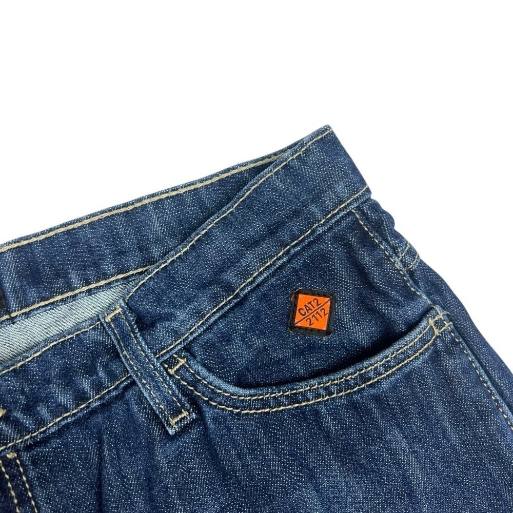 Wrangler FR Flame Resistant Bootcut Jeans Size 13 Juniors Rinse Cat 2/2112 Fire - Picture 8 of 14